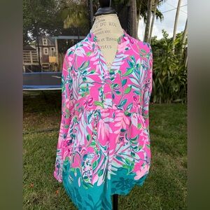 Lilly Pulitzer tunic top L EUC